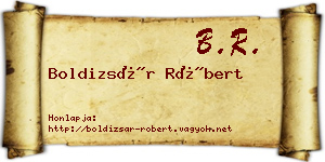 Boldizsár Róbert névjegykártya