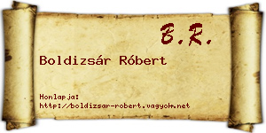 Boldizsár Róbert névjegykártya