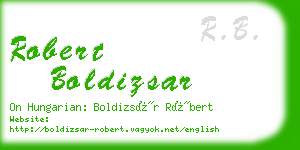 robert boldizsar business card
